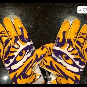 lsu football receiver gloves